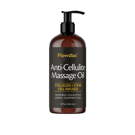 240Ml anti Cellulite Massage Oil Infused with Collagen Stem Cell Skin Tightening Cellulite Moisturizing Body Essential Oil